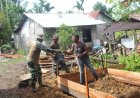 Satgas TMMD Kodim 0110/Abdya Bersama Warga Kebut Pembangunan MCK di Gunung Cut