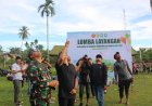 Dansatgas TMMD Kodim Abdya Tinjau Meriahnya Lomba Layangan Tradisional di Gunung Cut