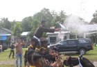 Atraksi Pencak Silat Militer Yon TP 958/RM Sambut Kedatangan Brigjen TNI Mahesa Fitriadi di Abdya